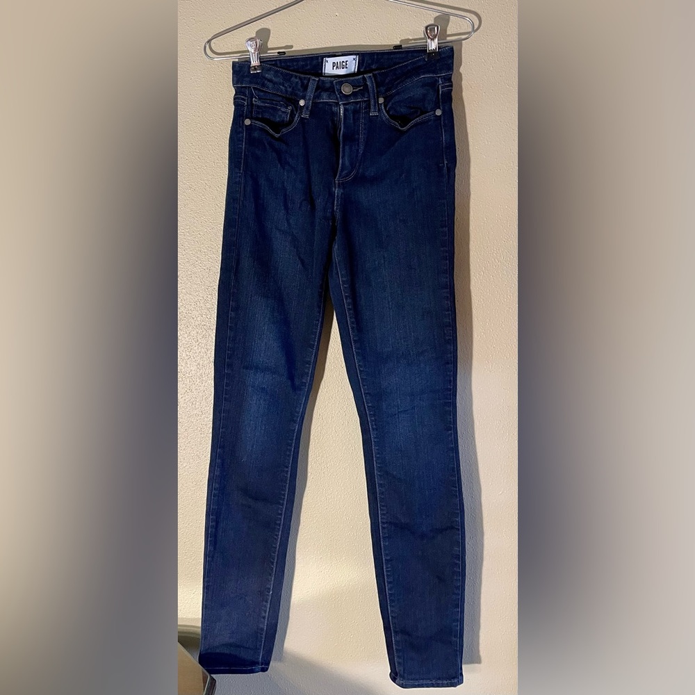 High Rise Dark Wash Skinny Jeans